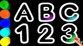 Bolalar uchun alifbo va raqamlarni chizish|Draw the alphabet and numbers for kids|Рисуем алфавит