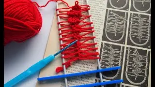 Knitting on a Fork. Master Class for Beginners. How to Crochet on a Fork. Lesson 297.