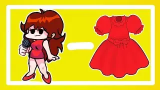 FNF GIRLFRIEND - ALL CLOTHES = ??? / FNF ANIMATION 