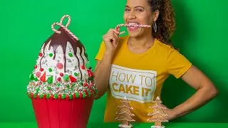 MASSIVE Christmas Cupcake - 2 feet tall! | How To Cake It with Yolanda Gampp