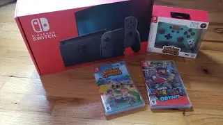 Nintendo Switch Unboxing 2020 + Accessories