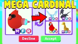 Trading my MEGA RED CARDINAL in Adopt Me!