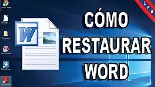 HOW TO RESTORE WORD - EASY