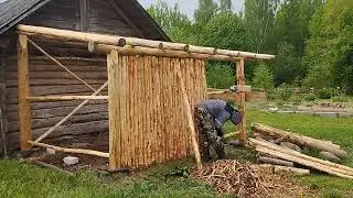 Дровник из дров