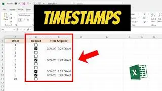 How to Add a Timestamp Using a Checkbox in Excel