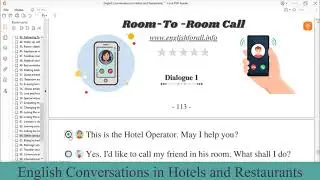 English Conversation | Room - to - Room call