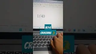 Shortcut key in Microsoft word shortcut key for making symbol of crocodile 🐊
