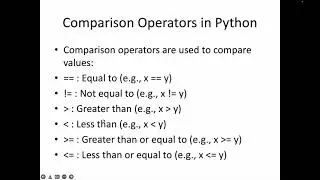 21 | Comparison Operators in Python | Visual Studio Code Examples | Python Learning