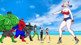 Spiderman rescue challenge KID SPIDER MAN from Bad Guy Joker VS Harley Quinn | Super Funny