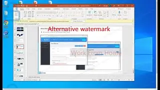 Show different watermarks when working from home versus working at work
