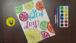 Modern calligraphy part 6 | Using watercolour | Writing | Calligraphy for beginners #modern