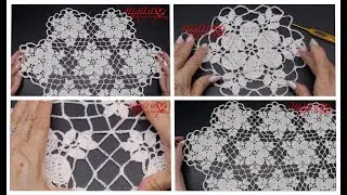 Como tejer mantel Circular Rectangular Facil