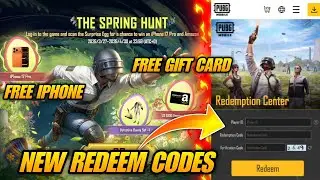 🔴 THE SPRING HUNT EVENT IN PUBG MOBILE | NEW REDEEM CODES IN PUBG MOBILE | FREE IPHONE & GIFT CARDS