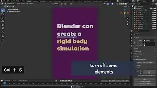 Tutorial After Effects + Blender 2D rigid body text animation