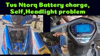 Tvs Ntorq 125 bs6 scooty self start battery charging, headlight problem. Regulator,armeture coil ok.