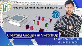 Creating Groups in SketchUp |Groups in SketchUp | Free SketchUp Full Course in Hindi | Explode Group