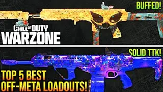 WARZONE: New TOP 5 BEST OFF-META LOADOUTS After Update! (WARZONE 3 META)