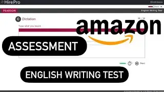 Amazon Pearson Test assessment | English writing test | HirePro #amazon