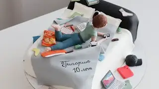 Торт КРОВАТЬ с детализацией😱😍
