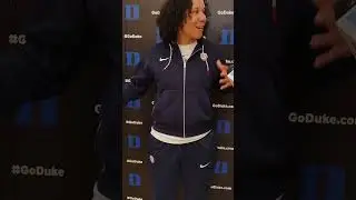 Duke Head Coach Kara Lawson after today's practice.
