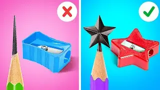 أعمال يدوية سهلة للعودة إلى المدرسة 🏫✏️ حيل مدرسية مضحكة يمكنك صنعها بنفسك