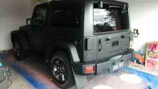 Jeep wrangler 2014 matte black plastidip