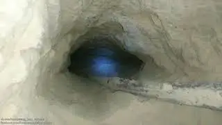 Спасение щенка из глубокой норы