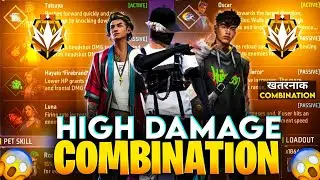 Cs Rank HIGH DAMAGE COMBINATION || Best character skill for cs rank || Cs Rank Best Character Skill