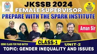 Gender inequality and Issues. || JKSSB Female Supervisor Online Batch Demo Class