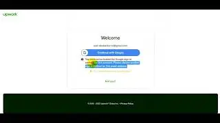 You have not activated the Google sign in method for this account. Please choose another sign in ...