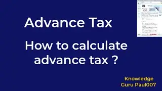 Advance Tax Calculation - How To Calculate Advance Tax with Example I advance tax calculation