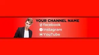 How to make a YouTube cover photo || Make professional banner for youtube channel || md editing