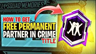 🔴 How to Get Free Partner in Crime Title in Pubg Mobile | New Free Title | Pubg Mobile