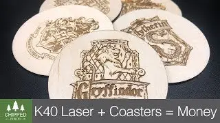 Laser Cut Coasters on the K40 Laser || How To