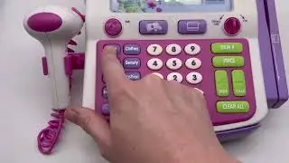 Vintage Barbie SHOP WITH ME Talking Cash Register 2002 Mattel with 1 Card 