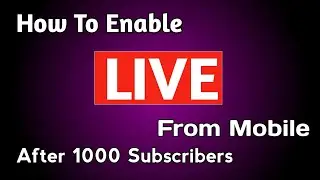 how to enable live streaming on youtube mobile 2021 | enable live streaming on youtube