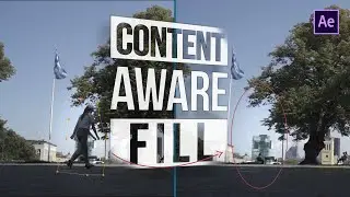 Unwanted People or Objects in Your Video? CONTENT AWARE FILL Saves the Day | After Effects Tutorial