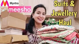 Myntra Suits and Meesho Hair Accessories Haul | Cotton Suits , Anarkali Suits ,Hair Accessories |