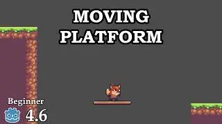 How to create a moving platform - Learn Godot 4 2D - no talking
