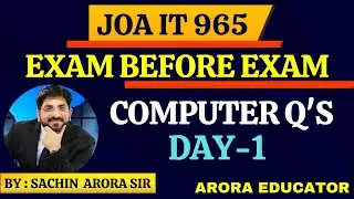 JOA IT 965 Computer Questions | JOA IT 965 Preparation | JOA IT 965 Syllabus | JOA IT 965 Class 1 |