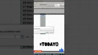 How to Highlight Data by Date in Excel | Conditional Formatting Tutorial. #spreadsheet #excelformula