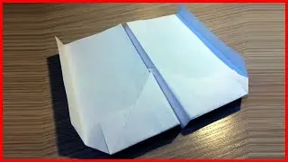 How to do an airplane boomerang from a paper that returns with own hands without glue of video