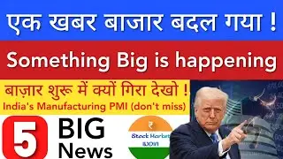 एक खबर बाजार बदल गया 💥 SHARE MARKET LATEST NEWS TODAY | STOCK MARKET INDIA