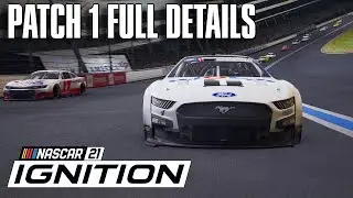 NASCAR 22 Patch #1 FULL DETAILS (NASCAR 21: Ignition)