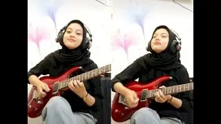 tebak lagu siapa nih?(irta amalia)Gitaris cantik berhijab yang (viral)#shorts#gitarisberhijab