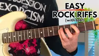 5 EASY Classic Rock Riffs (with tabs!)
