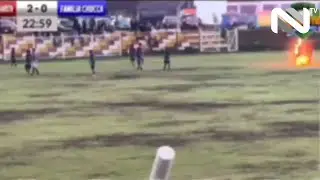 Jogador peruano morre após ser atingido por um raio no gramado