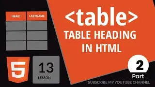 table th   || table heading ||Table tags in html ||Table tag in html with example by techno sunita