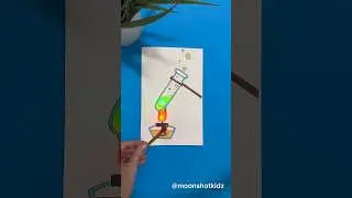 DIY “Chemical reaction” interactive card. Easy and fun paper electronics project for beginners