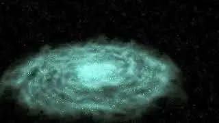 3D galaxy v1 made on houdini